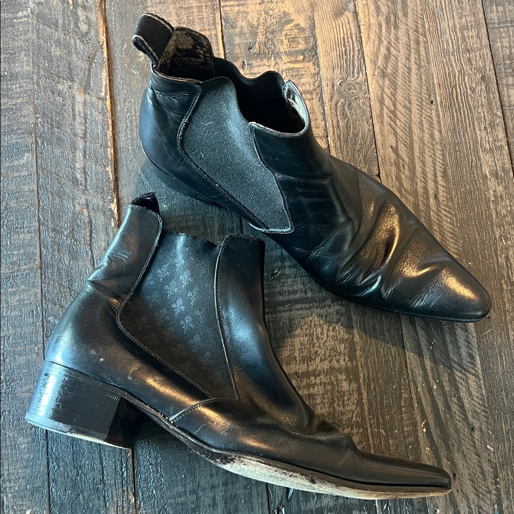 Patrick Cox Rich Black Leather Shoes